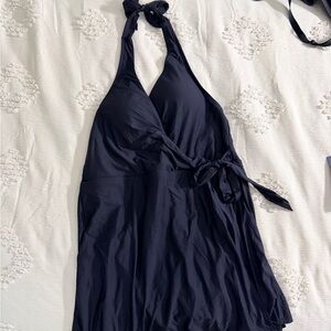 Jcrew BLACK Halter Swimsuit dress 14